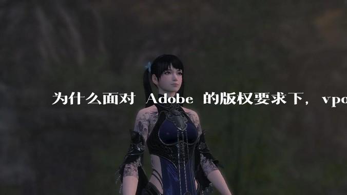 为什么面对 Adobe 的版权要求下，vposy 大神还能从容不迫？